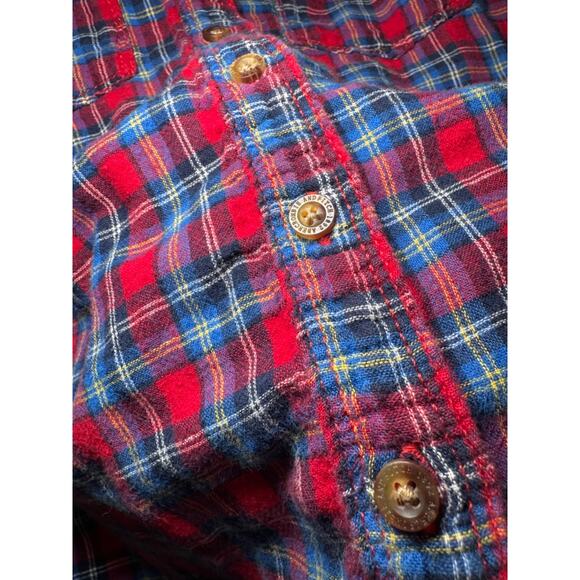Abercrombie & Fitch Women's Plaid Flannel Long Sleeve Shirt, Size S - Picture 5 of 10